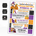 halloween spirit week flyer template